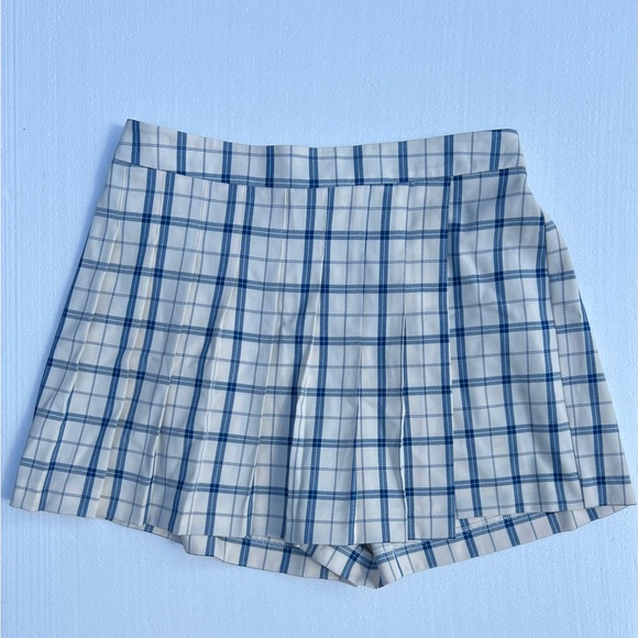 Primark Blue Checkered Women's Skorts - Picture 1 of 4